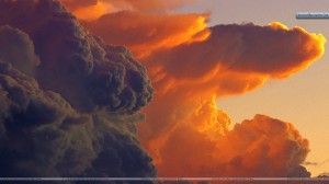 Cumulus-Clouds-at-Sunset