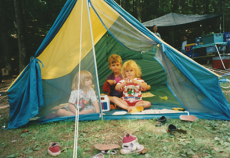the kids club tent